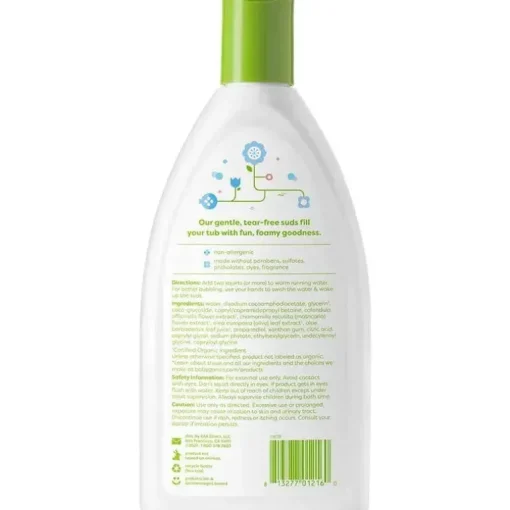 Banho de espuma Babyganics, 12 onças