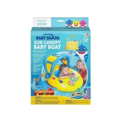 Barco de bebê SwimWays Pinkfong Baby Shark Sun Canopy com música