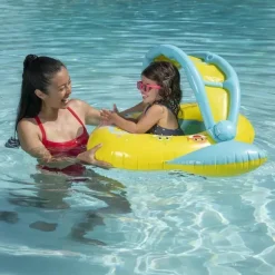 Barco de bebê SwimWays Pinkfong Baby Shark Sun Canopy com música