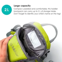 Bbluv - Päk (Lime) - Toddler Backpack With Rein