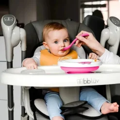 Bbluv - prato de alimentação quente Platö, rosa
