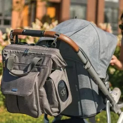 Bbluv - Saco de fraldas Metrö Mochila Completo, Carvão