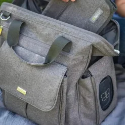 Bbluv - Saco de fraldas Metrö Mochila Completo, Carvão