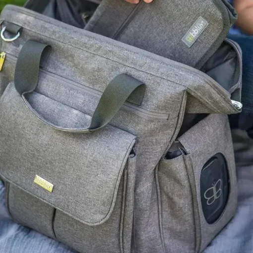 Bbluv - Saco de fraldas Metrö Mochila Completo, Carvão
