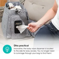Bbluv - Saco de Fraldas Ultra Completo, Carvão