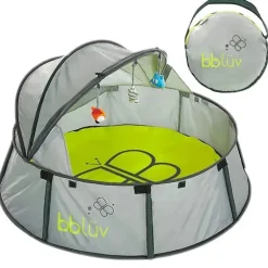 Bbluv Nidö - Tenda de viagem e lazer 2 em 1, cobertura divertida com proteção UV