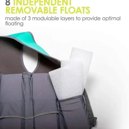Bblüv Näj - Colete de natação de neoprene evolutivo, Aqua