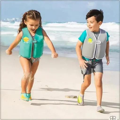 Bblüv Näj - Colete de natação de neoprene evolutivo, Aqua