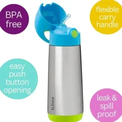 B.box - garrafa de bebida isolada Ocean Breeze de 16,9 onças