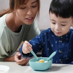 Beaba - 3 unidades de talheres de aço inoxidável para adultos, chuva