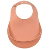 Beaba - Babador de silicone para bebê, terracota
