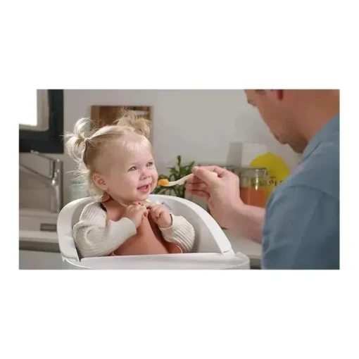Beaba - Babador de silicone para bebê, terracota