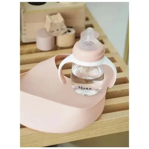 Beaba - Babete de Silicone, Rosa