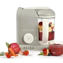 Beaba - Babycook Solo 4 em 1 Máquina de Comida para Bebê, Nuvem