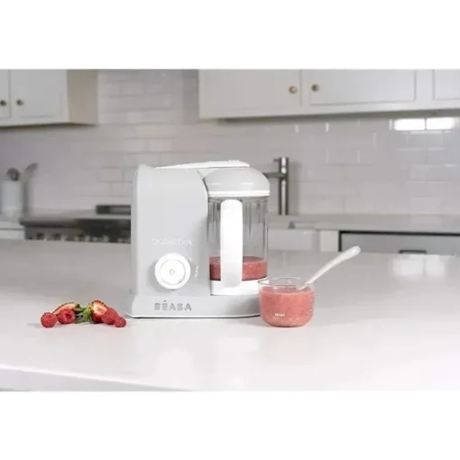 Beaba - Babycook Solo 4 em 1 Máquina de Comida para Bebê, Nuvem