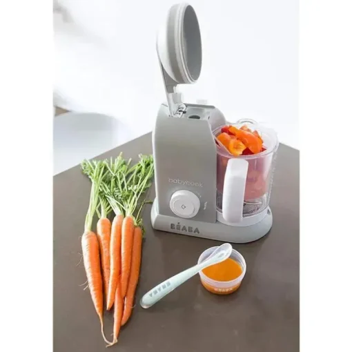 Beaba - Babycook Solo 4 em 1 Máquina de Comida para Bebê, Nuvem