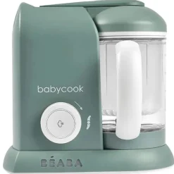 Beaba - Babycook Solo Máquina de Comida para Bebê 4 em 1, Eucalipto