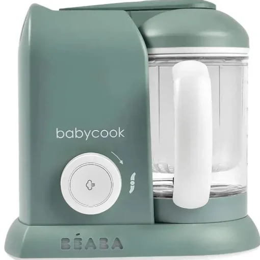 Beaba - Babycook Solo Máquina de Comida para Bebê 4 em 1, Eucalipto