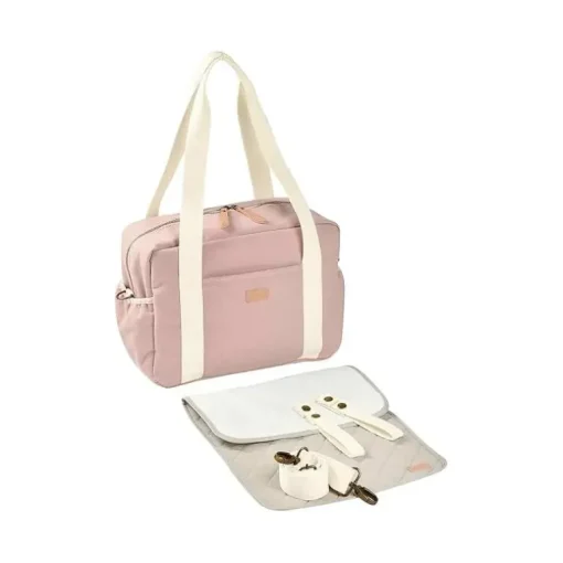 Beaba - Bolsa de Fraldas Paris, Grande Capacidade, Rosa