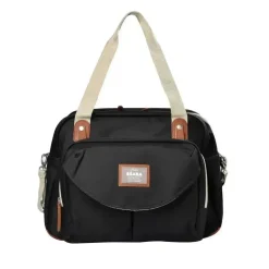 Beaba - Bolsa para fraldas Geneva, Bolsa multifuncional para fraldas para bebês, preta