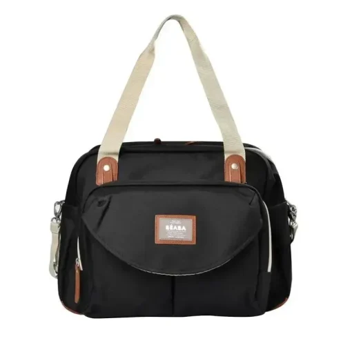 Beaba - Bolsa para fraldas Geneva, Bolsa multifuncional para fraldas para bebês, preta
