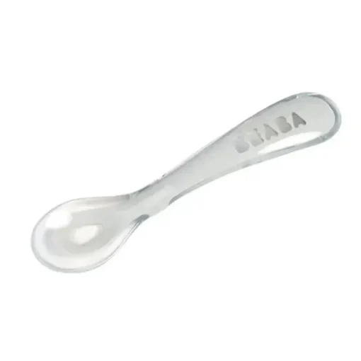 Beaba - Colher de Silicone Auto-alimentação, Nuvem