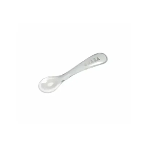Beaba - Colher de Silicone Auto-alimentação, Nuvem