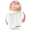 Beaba - Copo com Canudinho em Palha, Rosa