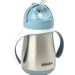 Beaba - Copo de Palha em Aço Inox com Alças, Chuva