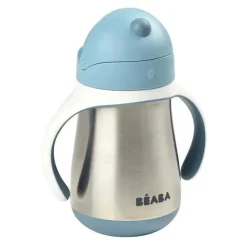 Beaba - Copo de Palha em Aço Inox com Alças, Chuva