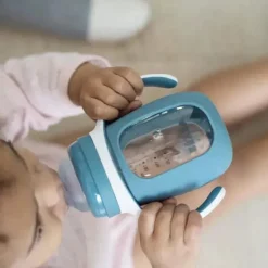 Beaba - copo de treinamento de vidro 2 em 1, chuva