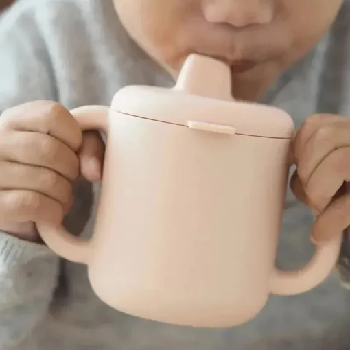 Beaba - Copo de treinamento de silicone, rosa
