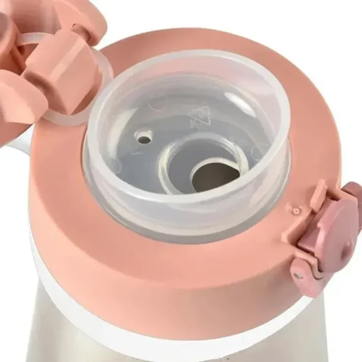 Beaba - Garrafa de Água Infantil de Aço Inoxidável, Rosa