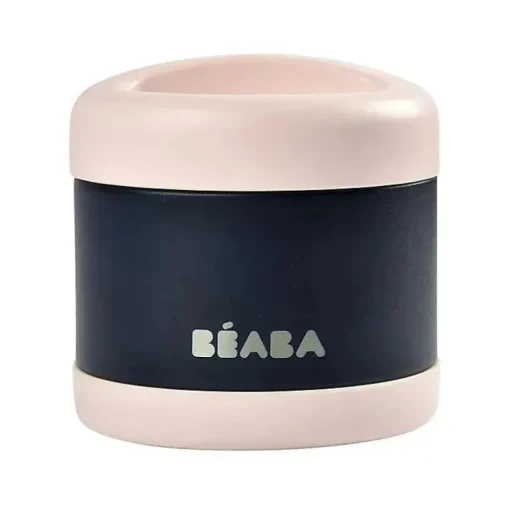 Beaba - Jarra de aço inoxidável de 16 onças, meia-noite