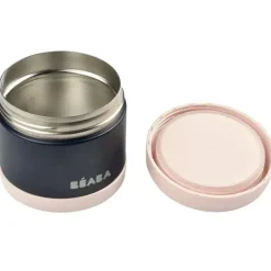 Beaba - Jarra de aço inoxidável de 16 onças, meia-noite