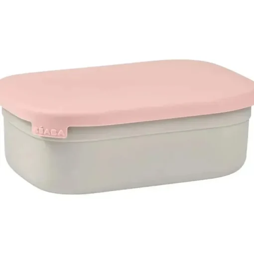 Beaba - Lancheira Aço Inoxidável Rosa
