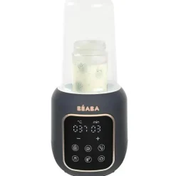 Beaba - Mamadeira Multi Leite 5 em 1 e Aquecedor de Alimentos, Meia-Noite