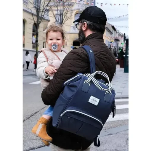 Beaba - Mochila Bolsa Fraldas Wellington, Azul Marinho