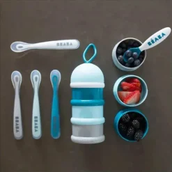 Beaba - 4Pk Colheres de Silicone Primeiro Estágio, Chuva