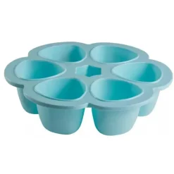 Beaba - Recipiente de armazenamento de comida para bebê de silicone multiporções, chuva