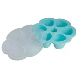 Beaba - Recipiente de armazenamento de comida para bebê de silicone multiporções, chuva