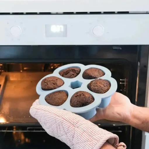Beaba - Recipiente de armazenamento de comida para bebê de silicone multiporções, chuva