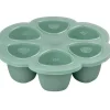 Beaba - Recipiente de silicone para comida de bebê multiporções, Sálvia