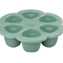 Beaba - Recipiente de silicone para comida de bebê multiporções, Sálvia