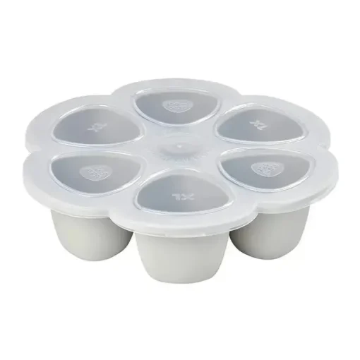 Beaba - Recipiente de silicone para comida de bebê multiporções, nuvem