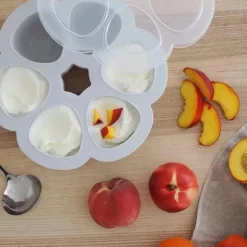 Beaba - Recipiente de silicone para comida de bebê multiporções, nuvem