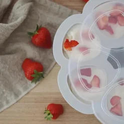 Beaba - Recipiente de silicone para comida de bebê multiporções, nuvem