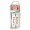 Beaba - Talheres Ergonômicos 2Pk Segundo Estágio, Rosa