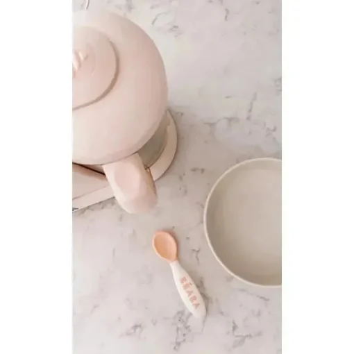 Beaba - Talheres Ergonômicos 2Pk Segundo Estágio, Rosa