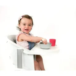 Beaba - Tigela de Sucção de Silicone, Nuvem